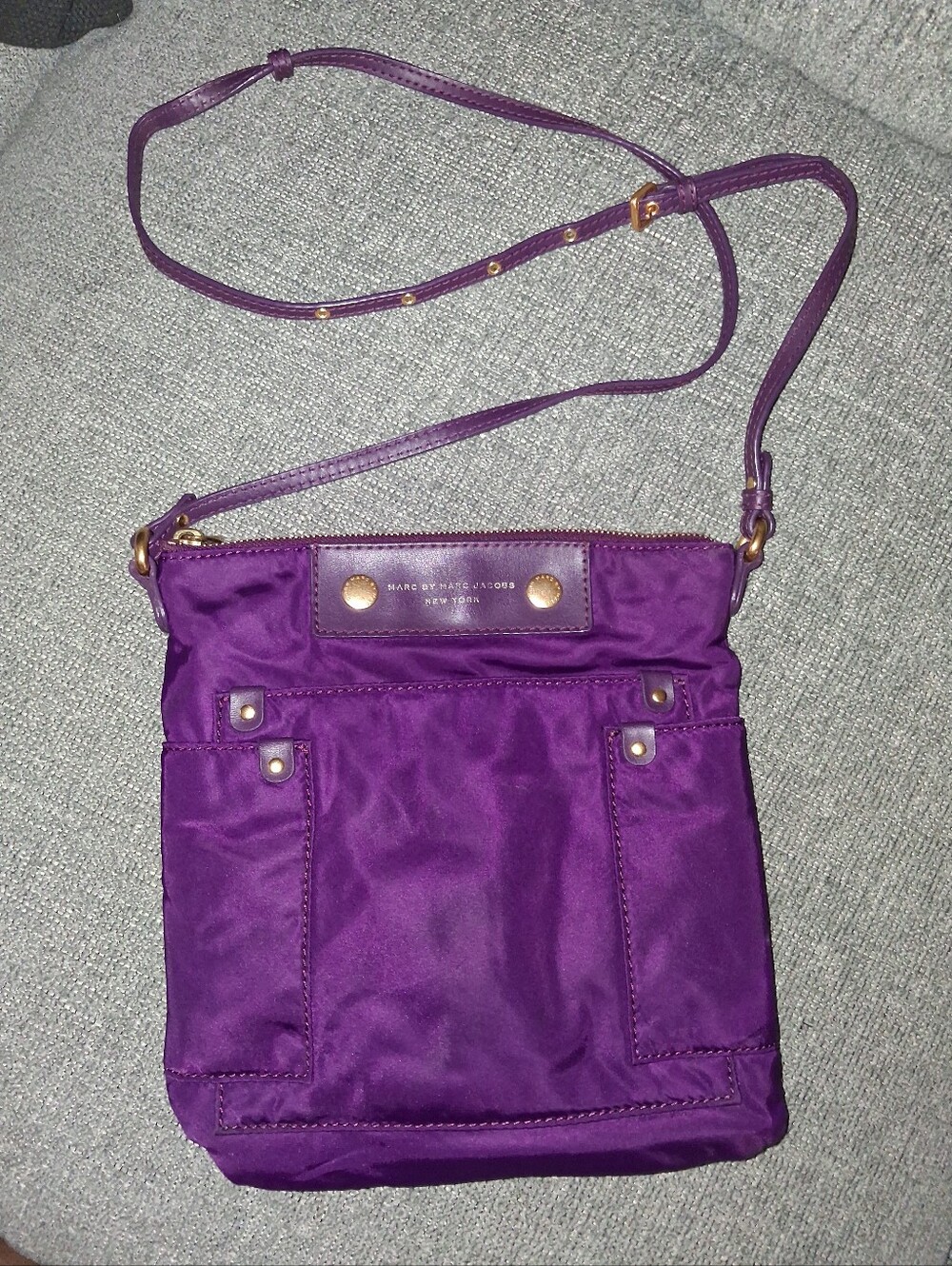 Marc By Marc Jacobs Purple Nylon Crossbody